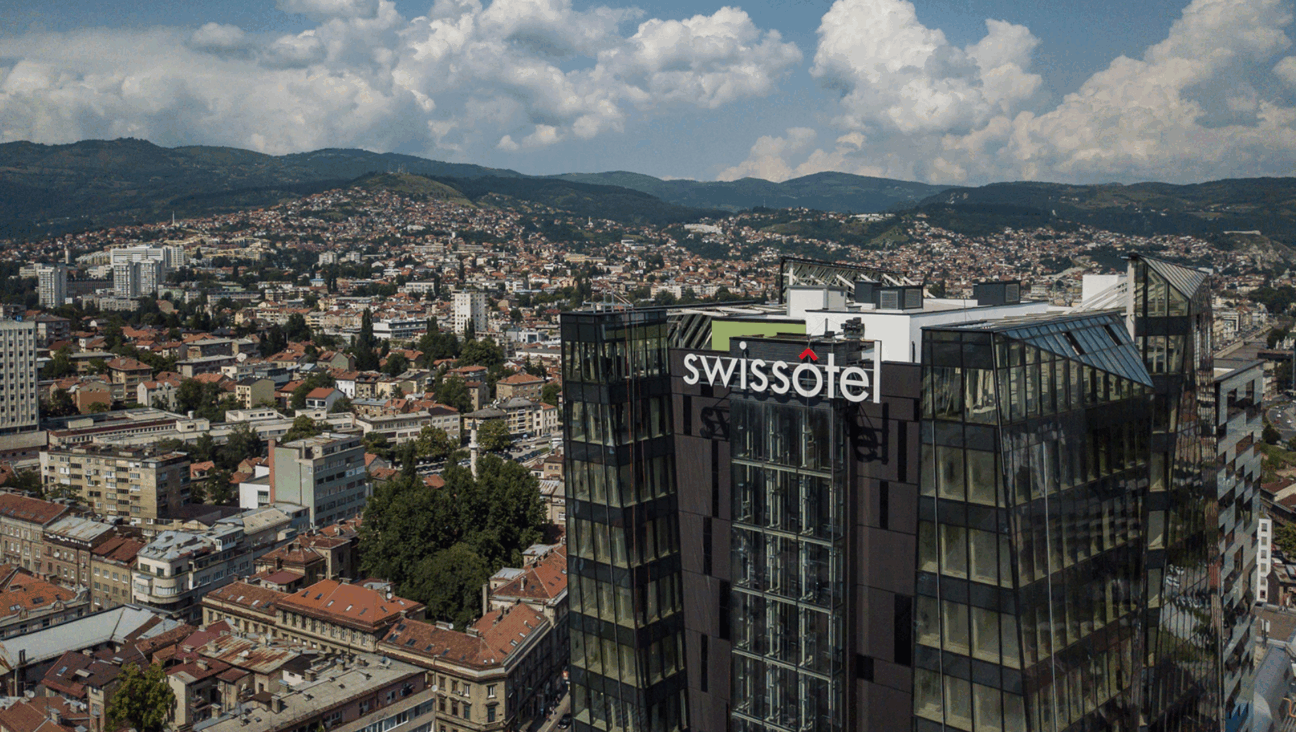 The Swissotel in Sarajevo, Bosnia, canceled a gathering of rabbis that had drawn local opposition in June 2025. (Google Maps)